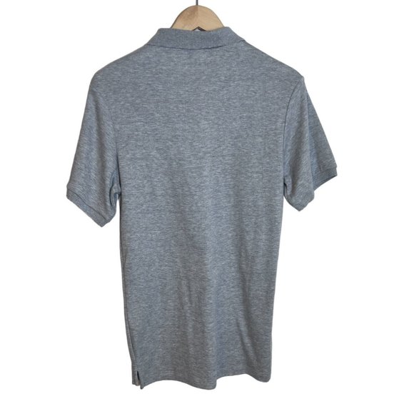 Rugby University Men's Gray Liquid Touch Short Sleeve Polo Shirt Size S - Picture 2 of 5